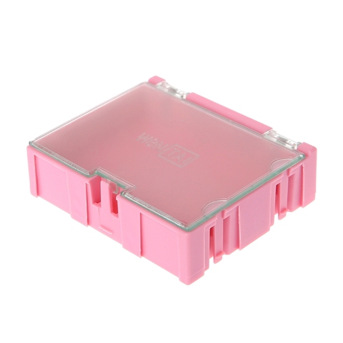 Mini caja electrónica SMD SMT, componentes electrónicos IC Cajas de almacenamiento, 75x63x21mm ► Foto 1/6