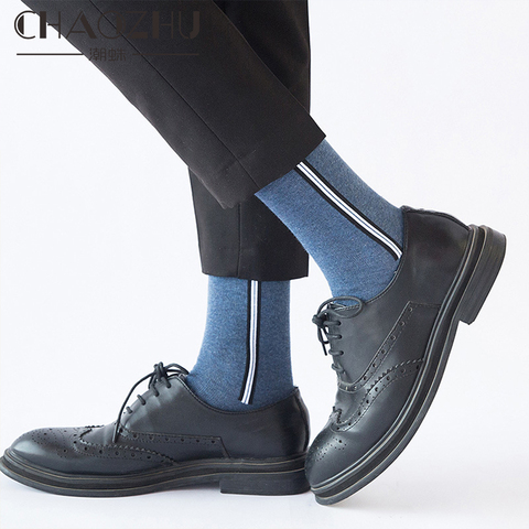 CHAOZHU-medias diarias de gran tamaño para hombre, medias diarias de alta calidad, 95% algodón, 21 colores, Cráneo, Halloween ► Foto 1/6