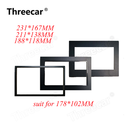 Marco de coche para radio Universal 2 Din, marco decorativo de retroadaptación, panel de 178x102mm ► Foto 1/6