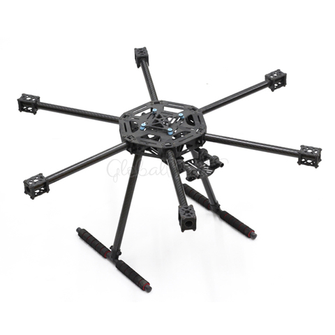 LJI X600-X6 X6 600mm 600 FPV Hexacopter marco S550 SK500 con fibra de carbono de aterrizaje de patín versión actualizada para multicóptero con radio control ► Foto 1/5