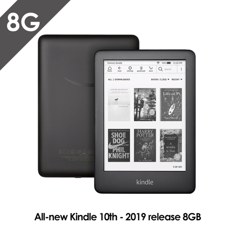 Kindle-lector de libros electrónicos de 6 pulgadas, dispositivo con luz frontal integrada, wifi, 8GB, color negro, versión 2022 ► Foto 1/5