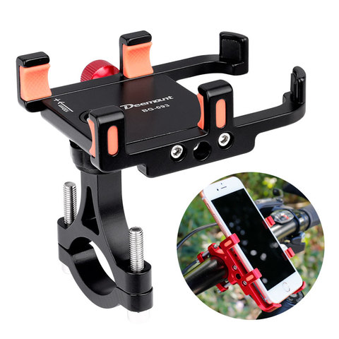 Deemount-soporte para manillar de bicicleta, soporte para bicicleta eléctrica con rotación 360D, de aleación, ancho de 4/6 garras, ajuste de GPS ► Foto 1/6
