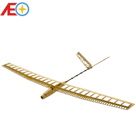 Balsawood aeroplano corte láser planeador energía eléctrica UZI 1400mm envergadura construcción Kit Woodiness modelo/madera plano ► Foto 1/6