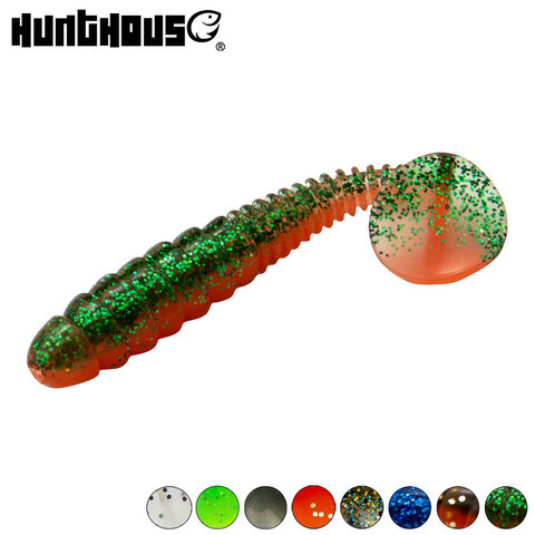 Hunthouse-señuelo de goma suave para pesca, cebo de silicona para Lucio de 8cm, 5,3g, 5 unids/bolsa ► Foto 1/6