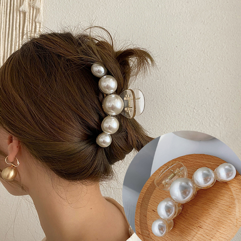 Haimekang-accesorios para el cabello acrílicos para mujer, pinzas en forma de garra, pasador de gran tamaño, pinzas en forma de cangrejo ► Foto 1/6