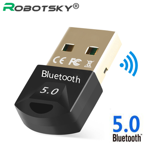 Realtek-receptor Adaptador USB Bluetooth 5,0, Dongle inalámbrico de Bluetooth 4,0, Mini transmisor de música para PC y ordenador ► Foto 1/6