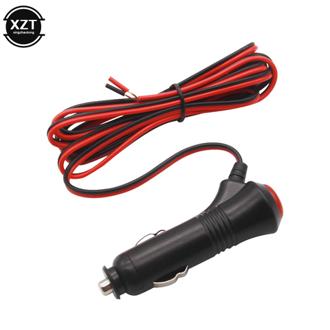 Cargador/adaptador de coche de cobre de alta calidad, enchufe de encendedor de cigarrillos, cable de corriente con enchufes/enchufe/conector LED, interruptor de 12V y 24V ► Foto 1/6