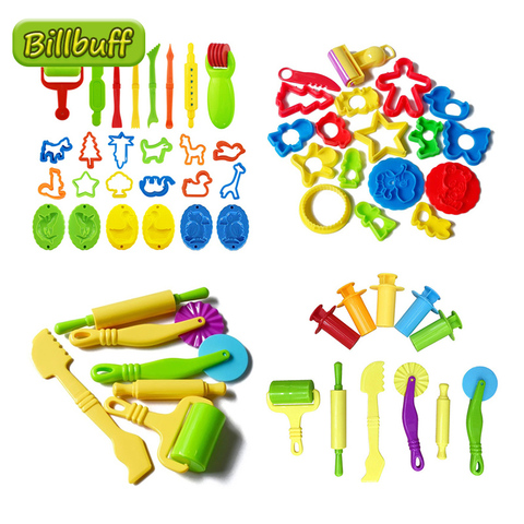 Kit de modelado de arcilla de plástico para niños, gran oferta de herramientas para masa de lirio, accesorios para modelar moldes de plástico ► Foto 1/6