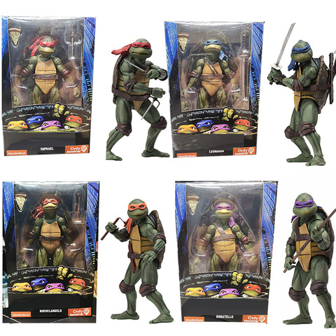 NECA clásico película de los años 90 figura de Leonardo Rafael Miguel Ángel Donatello figuras de acción de juguete muñeca ► Foto 1/6