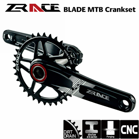 ZRACE Hoja 1x10 11 12 platos y bielas de velocidad águila diente para MTB XC / TR/AM/170/175mm 32T/34T/BB68 36T/73 Chainset ► Foto 1/6