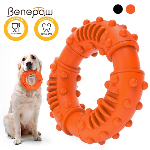 Benepaw fuerte masticar goma de juguete para perros de limpieza de los dientes no tóxico Indestructible cachorro juguetes pequeño mediano para perros jugar ► Foto 1/6