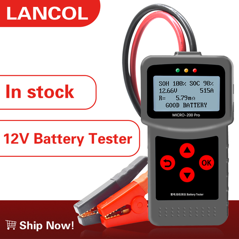 Lancol-probador de capacidad de batería Micro200Pro, 12v, probador de batería de coche para Taller de garaje, herramientas mecánicas ► Foto 1/6