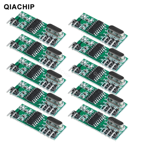 QIACHIP-receptor decodificador inalámbrico de 4 canales, módulo de salida, UHF, ASK/OOK, desmodulación, Kit Diy, 10 Uds., 433,92 Mhz ► Foto 1/6