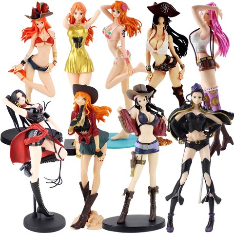 12-27cm Anime una pieza cifras Nami Boa Hancock Nico Robin Vivi de Reiju Bonney PVC figura de acción de juguete de modelos coleccionables ► Foto 1/6