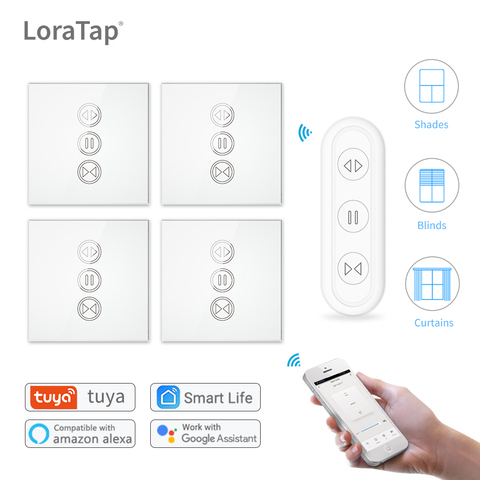 Interruptor de cortina inteligente Tuya Life, Control remoto, persiana enrollable de motor, RF y Wifi, temporizador de aplicación, Google Home, Aelxa Echo, Smart Home ► Foto 1/6