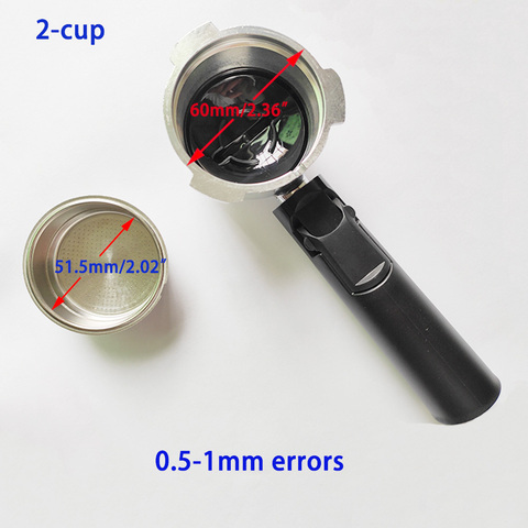 Mango de café presurizado de 51mm portafiltro y cesta de filtro para accesorios profesionales de cafetera Espresso ► Foto 1/6