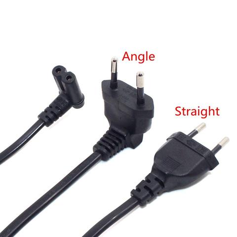 Cable de alimentación de 90 grados para Samsung, Philips, Sony, LED TV EU, Schuko CEE7/16 a IEC C7, Cable adaptador de corriente de plomo, C7 ► Foto 1/6