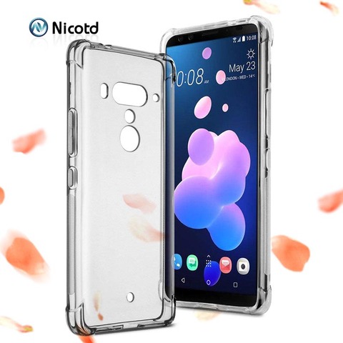 Funda de cojín de aire a prueba de golpes para HTC U12 Plus Life u11 Eyes Desire 12s, funda trasera del teléfono de silicona para HTC U Play U Ultra X10 ► Foto 1/6