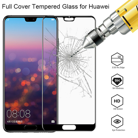 ¡3 uds! Protector de pantalla para Huawei P30 Lite P40 E P20 Pro protectora de vidrio en Huawei Mate 20 Lite P 10 Smart 2022 Z Nova 5T ► Foto 1/6
