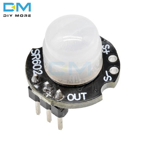 Módulo Detector de Sensor de movimiento MINI MH-SR602, kit infrarrojo piroeléctrico, 3 pines, SR602, soporte de interruptor sensorial para Arduino, 3 pines ► Foto 1/6