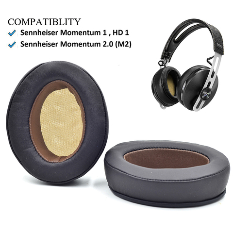 Defean-almohadillas para las orejas, cojín para Sennheiser Momentum 1 Momentum 2,0 (M2), auriculares inalámbricos sobre la oreja por defean ► Foto 1/6