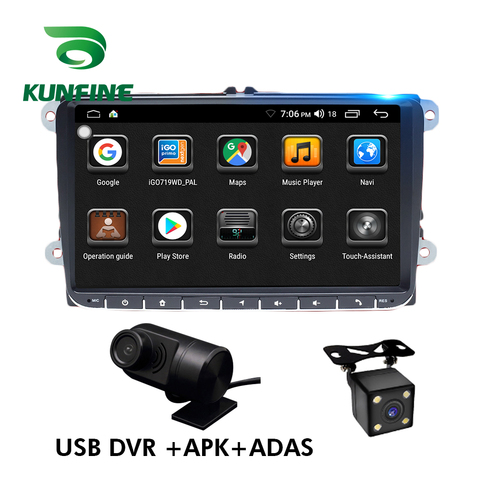 Estéreo Universal para VW Jetta passat polo CC Touran Android 9,0 auto radio Multimedia reproductor de Video estéreo para coche GPS Radio 8 “9” ► Foto 1/6