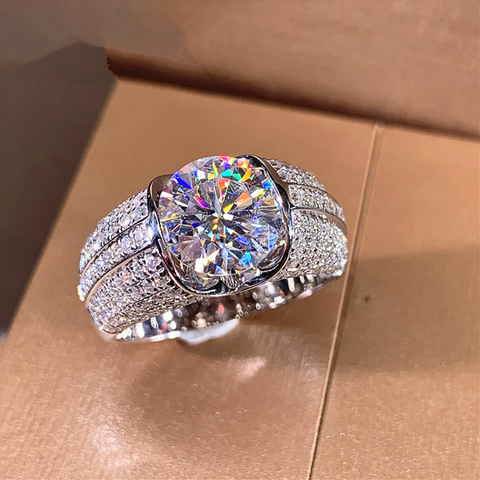 Huitan hermosa Cubic Zirconia mujeres anillos de dedo de fiesta de noche mujer Noble accesorios de regalo de cumpleaños de mujer anillo de moda ► Foto 1/5