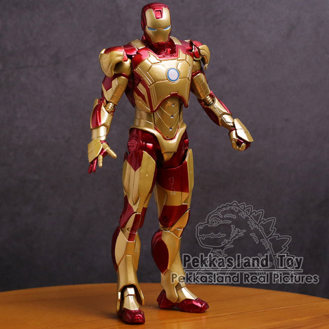 Figura de acción de Iron Man MK 42, juguete de modelos coleccionables de PVC, Iron Man dorado ► Foto 1/5