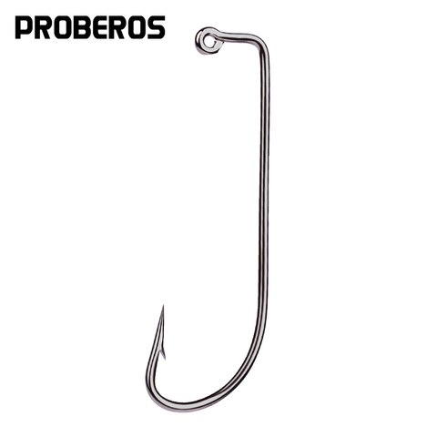 Accesorios de pesca PROBEROS gancho ganchos de acero al carbono alto 2 #-5/0 # o'shawdh JIG gancho grande ganchos individuales ► Foto 1/5