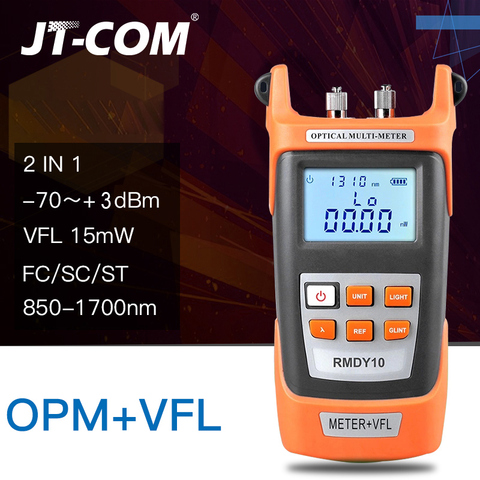 De fibra portátil medidor de potencia óptica, localizador Visual de fallos 15 MW FTTH Kit de herramienta de 15 km de láser rojo Cable Tester Pen con VFL fuente de luz ► Foto 1/6