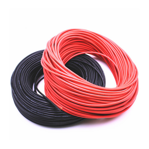 Cable de silicona blando a prueba de calor 50m 16AWG 200 grados para modelo de Avión RC batería pieza de Motor (252/0.08, OD: 3,0) 6 colores ► Foto 1/5