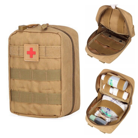 Molle-Kit de primeros auxilios táctico, bolsa médica, ejército, caza, Camping, Herramienta de supervivencia de emergencia, bolsa médica militar EDC ► Foto 1/6