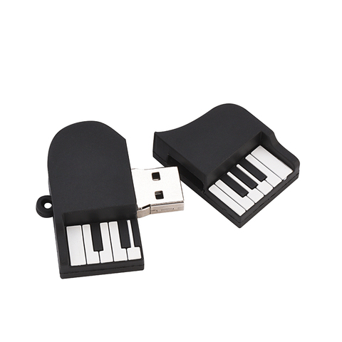 Piano USB Flash Drive, Pen drive con dibujo animado instrumento Musical Pendrive 4GB/8GB/16GB/32GB/64GB USB 2,0 memory stick u disco ► Foto 1/6