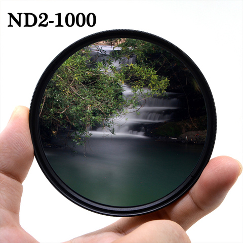 KnightX ND2 a ND1000 Filtro de lente de cámara ajustable de densidad neutra variable para canon sony nikon 49mm 52mm 55mm 58mm 67mm 77mm ► Foto 1/2