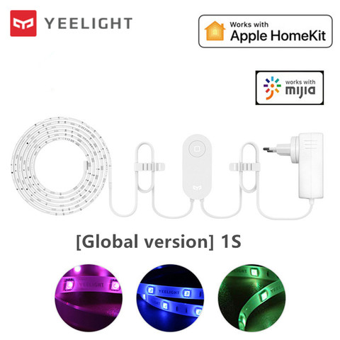 Tira de luces LED de colores Yeelight RGB, tira de luces Led de colores para teléfono inteligente con wifi, 2M, 16 millones, 60 LED ► Foto 1/6