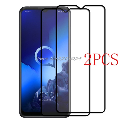 2 uds para Alcatel 3X (2022) Protector de pantalla de cristal caso funda completa templada Protector de vidrio 9H 2.5D película de vidrio Alcatel 3X 2022 ► Foto 1/6