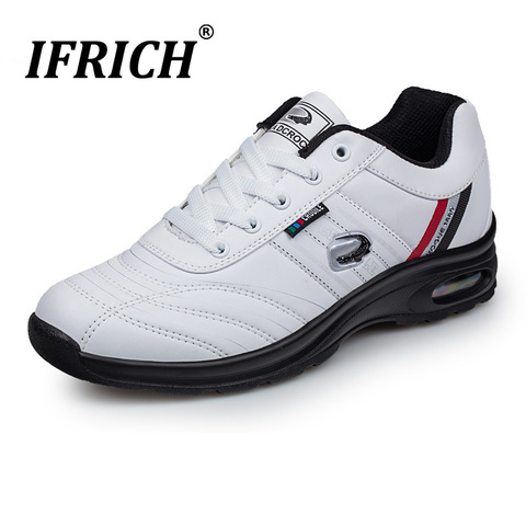 Zapatillas deportivas atléticas para correr para hombre, zapatos de gimnasio para caminar, resistentes al agua, de cuero, cojín de entrenamiento, tenis, Golf ► Foto 1/6