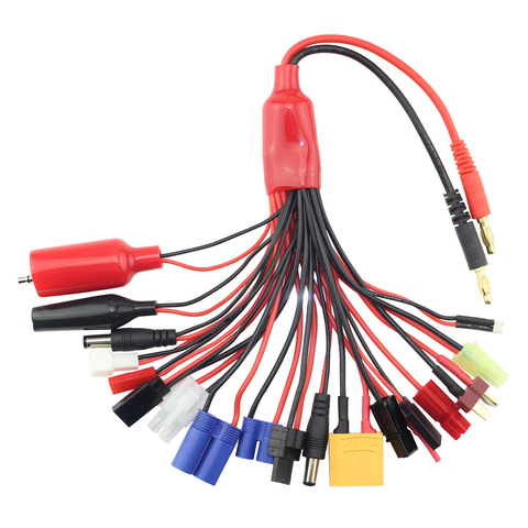 AIO Cable de carga 4,0mm adaptador de conector T Tamiya XT60 EC3 JST Cable de alambre para Imax B6 B6AC batería Lipo RC Drone ► Foto 1/6