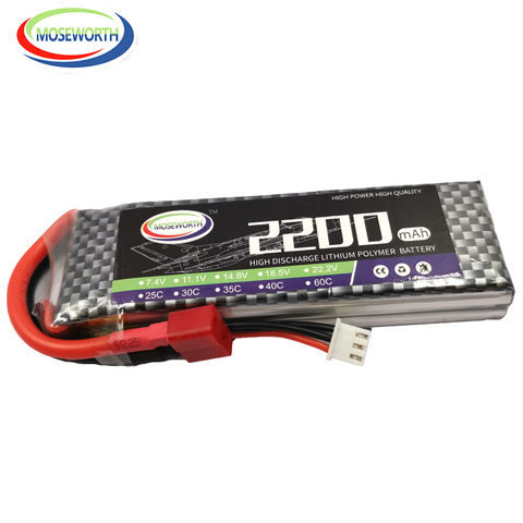 Batería LiPo 2S 7,4 V 2200mAh 25C 35C RC para Dron Quadcopter helicóptero coche avión juguetes Baterías de polímero de litio ► Foto 1/6