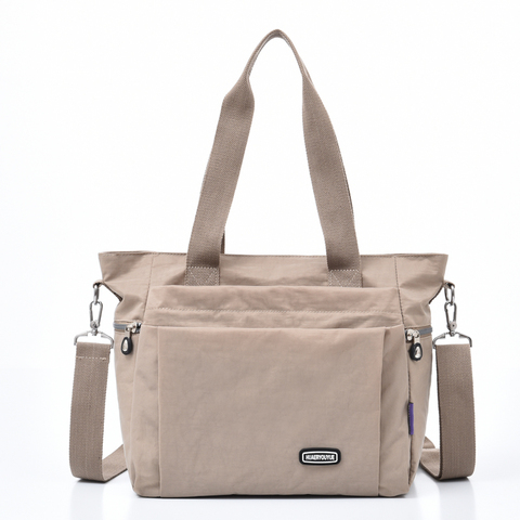 Bolso de hombro para mujer, bandolera de viaje de gran capacidad, de nailon, bandolera grande ► Foto 1/6