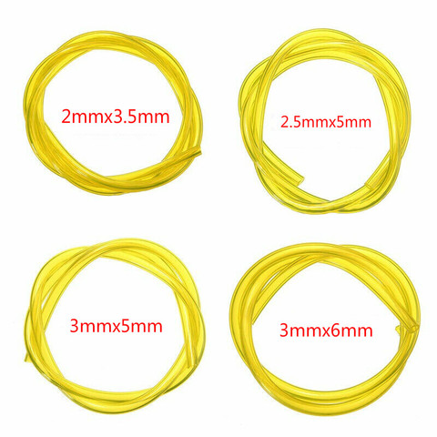 Manguera de tubos de Gas y combustible de 0,6 m, 4 tamaños, cadena de tubos de gasolina para cortadora, motosierra, soplador, herramienta 2x3.5/2.5x 5/3x 5/3x6mm ► Foto 1/5