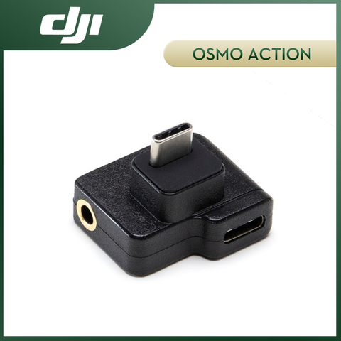 DJI CYNOVA Osmo Action-Adaptador de USB-C Dual de 3,5mm para DJI OSMO Action, mejora la calidad del sonido mientras se carga o transmisión de datos ► Foto 1/6