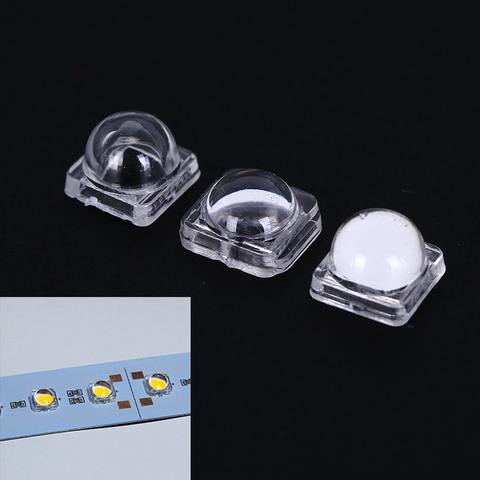 Juego de 50 unids/set de Reflector de lente LED, colimador para lente óptica convexa de 5050 SMD, 30, 60 grados, 10x8mm ► Foto 1/5