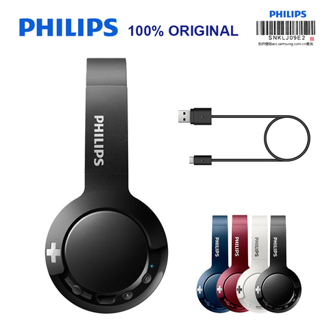 Auriculares inalámbricos originales Philips SHB3075 HIFI Bluetooth 4,1 con reducción de ruido Mic para Galaxy S8/S9/S10 Note 8/9 Huawei ► Foto 1/6