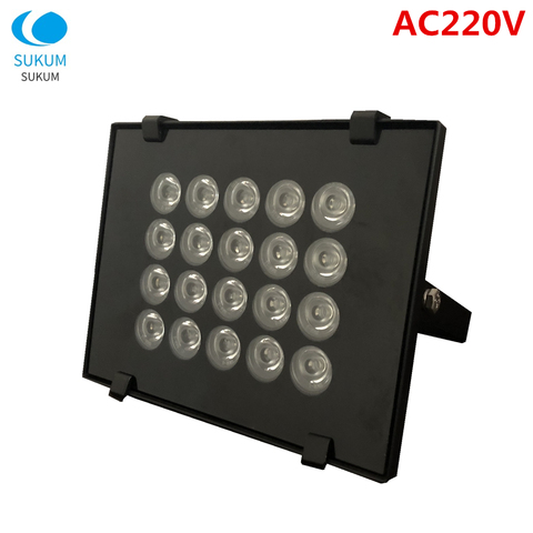 Luz infrarroja CCTV, iluminador de visión nocturna IR, cámara de seguridad, reflector IR de luz adicional, foco LED, luz de relleno CCTV ► Foto 1/6