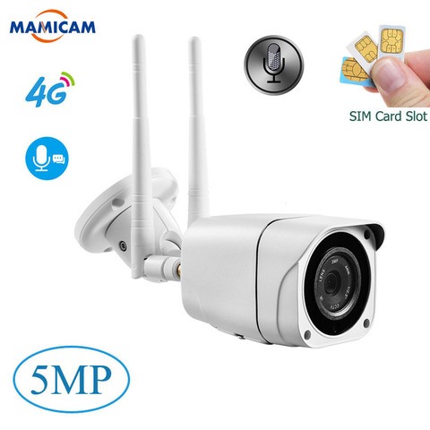 Cámara con tarjeta SIM 3G 4G para exteriores cámara IP inalámbrica Wifi 1080P, impermeable, CCTV IR, visión nocturna, tarjeta SD P2P, Audio bidireccional ► Foto 1/6