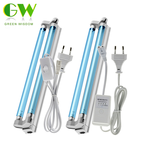 Lámpara Ultravioleta germicida de 220V, tubo T5 de 16W, ozono UVC, esterilizador de habitación doble esterilizado, luz UV LED de cuarzo para hogar/Hospital ► Foto 1/6