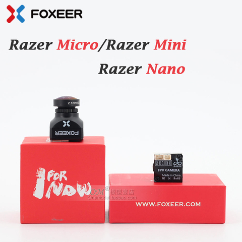 Foxeer Razer Mini 2,1mm/Razer 1,8mm Micro 1200TVL amigo NTSC 4'3 16'9 Cámara FPV Natural con imagen para RC FPV Racing Drone ► Foto 1/4