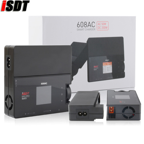 Cargador de batería inteligente ISDT 608AC AC 60W DC 200W 8A, descargador con fuente de alimentación desmontable ► Foto 1/6