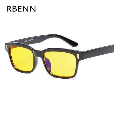 RBENN-Gafas de ordenador con bloqueo de luz azul para hombre y mujer, lentes de conducción con visión nocturna, antiluz azul, para juegos, UV400 ► Foto 1/6